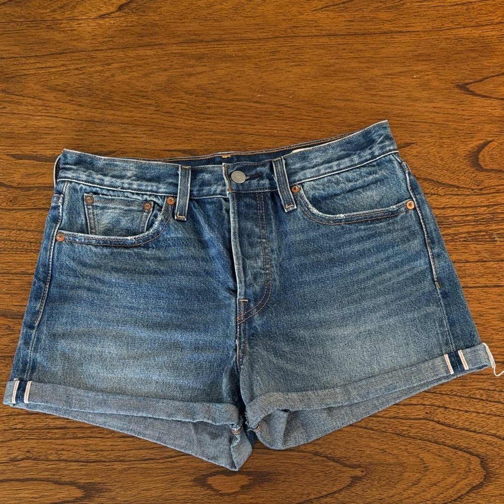 Levi's Blue Denim Jean Shorts